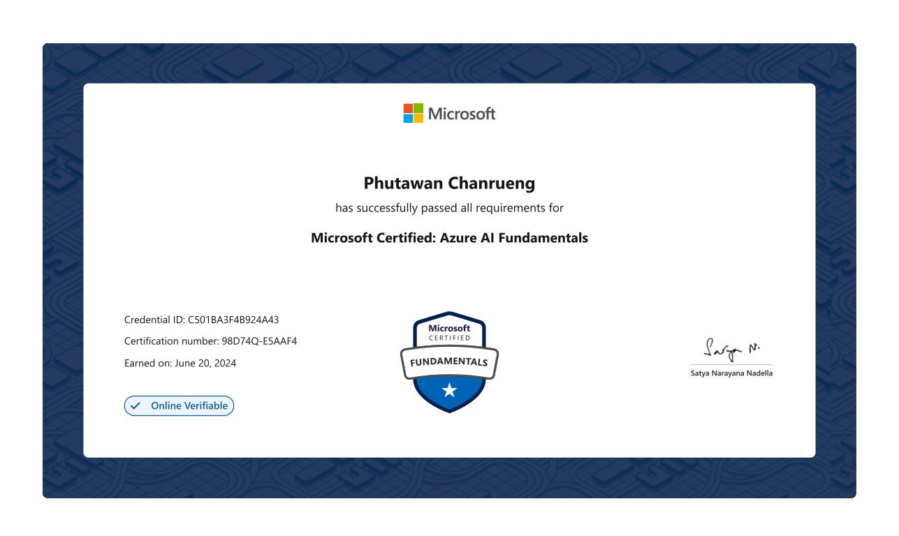 Microsoft Certified: Azure AI Fundamentals (AI-900)